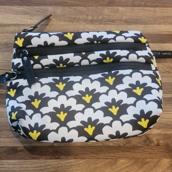 Vera Bradley Handbags - Vera Bradley Fanfare Pattern Neoprene Medium Size Make Up Bag
